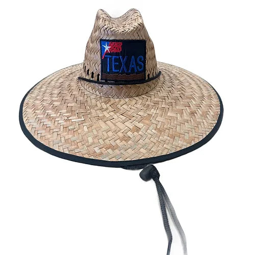 Straw Hat W/ Texas Patch