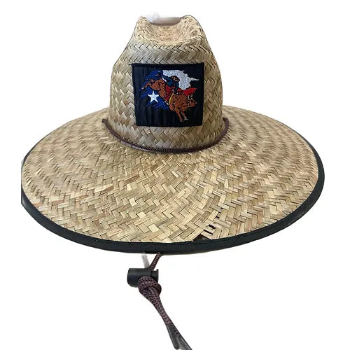 Straw Hat W/ Bull Rider