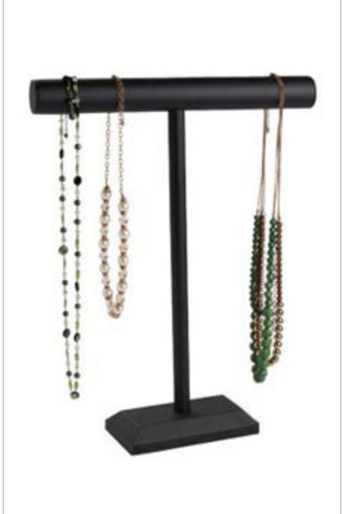 Black Velvet Necklace Display T-Bar