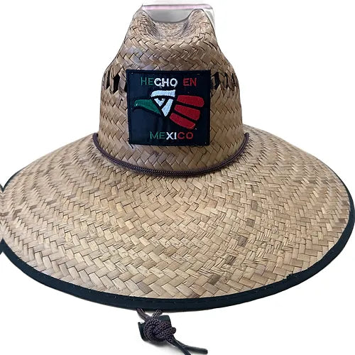 Straw Hat W/ Hecho Patch