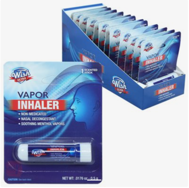 Wish Vapor Inhaler (12 Pack) W/ Display