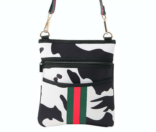 Messenger Bag Cow Print W/ Strap