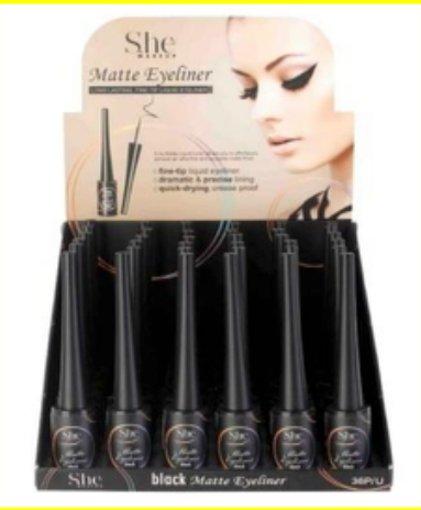 Liquid Waterproof Eyeliner 36 Count Display