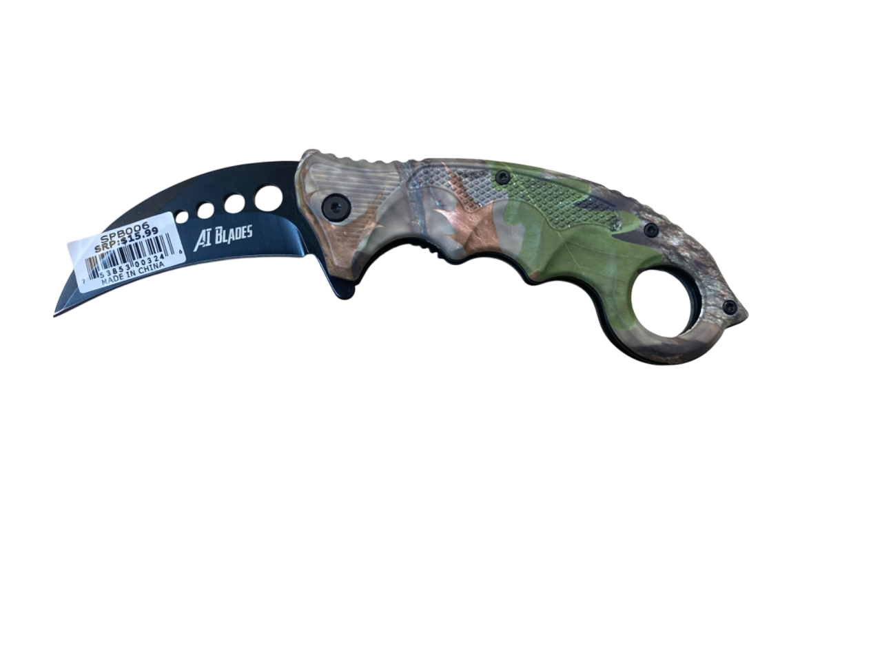 Spring Assisted Pocket Knife- Camouflage