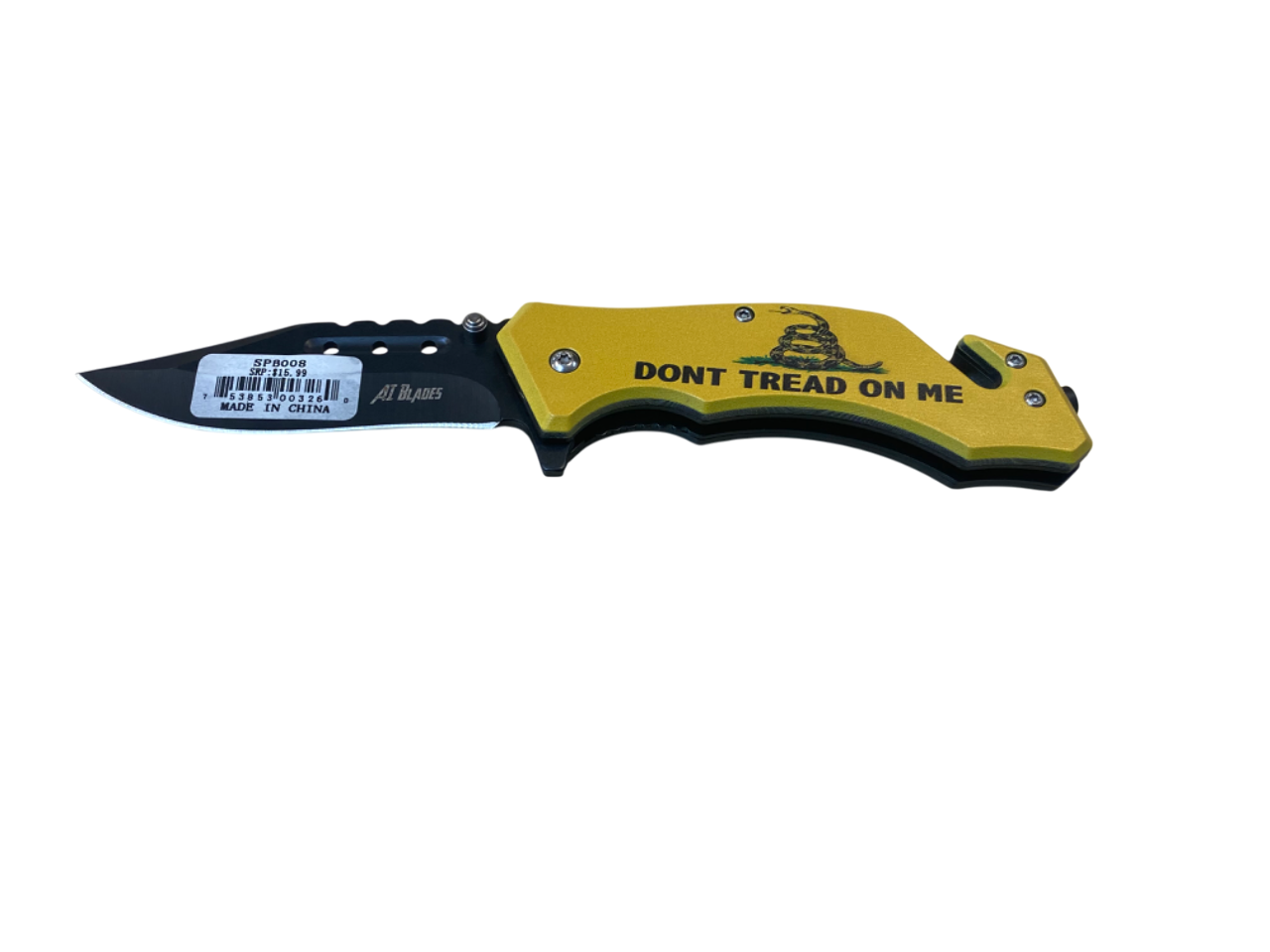 Spring Assisted Pocket Knife- Don't Tread