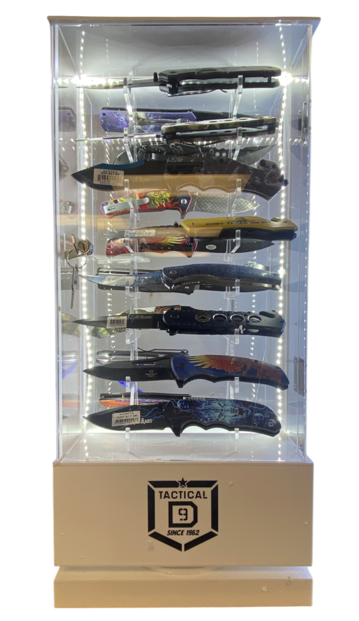 Knife Display 16 Count LED W/ Lock