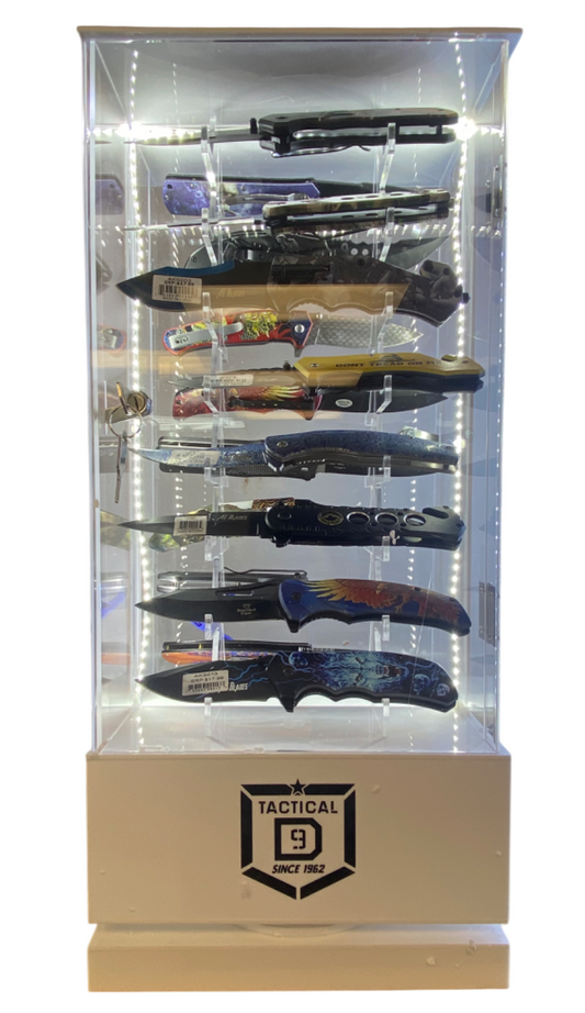Knife Display 16 Count LED W/ Lock