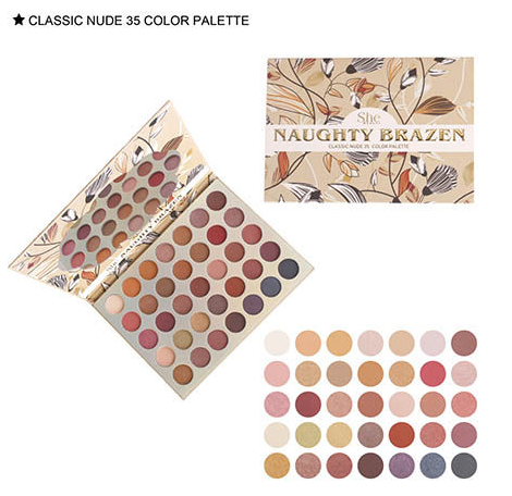 Naughty Brazen 35 Color Pallet