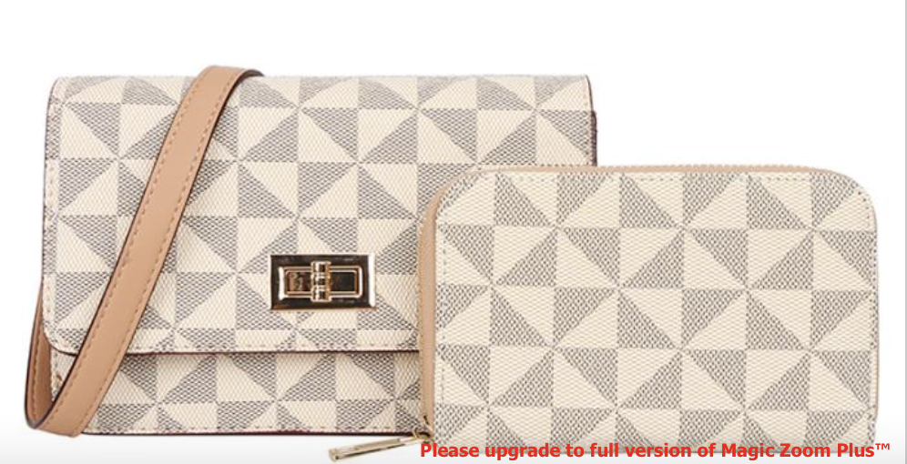 Checkered Design Crossbody Bag