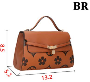 2 In 1 Print Handle Satchel W/ Wallet Set