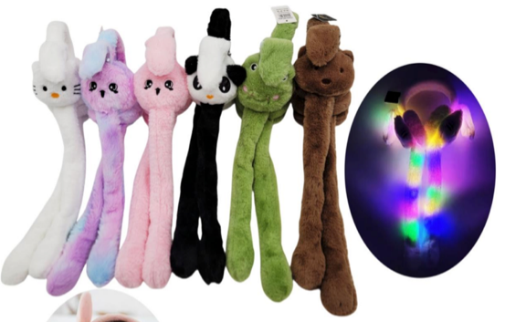 Animal Headbands with Glowing Light (12 Pack)