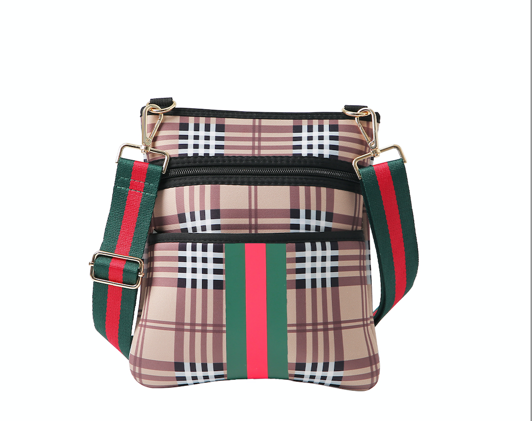 Messenger Bag W/ Striped Pattern