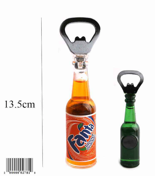 Soda Bottle Openers Magnetic (12 Pack) Assorted