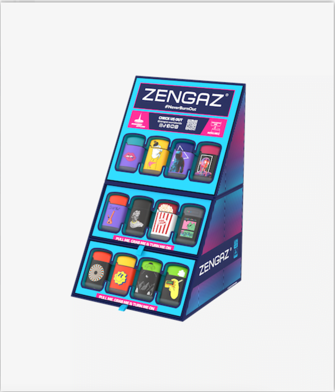 Zengas Cube Lighter Display