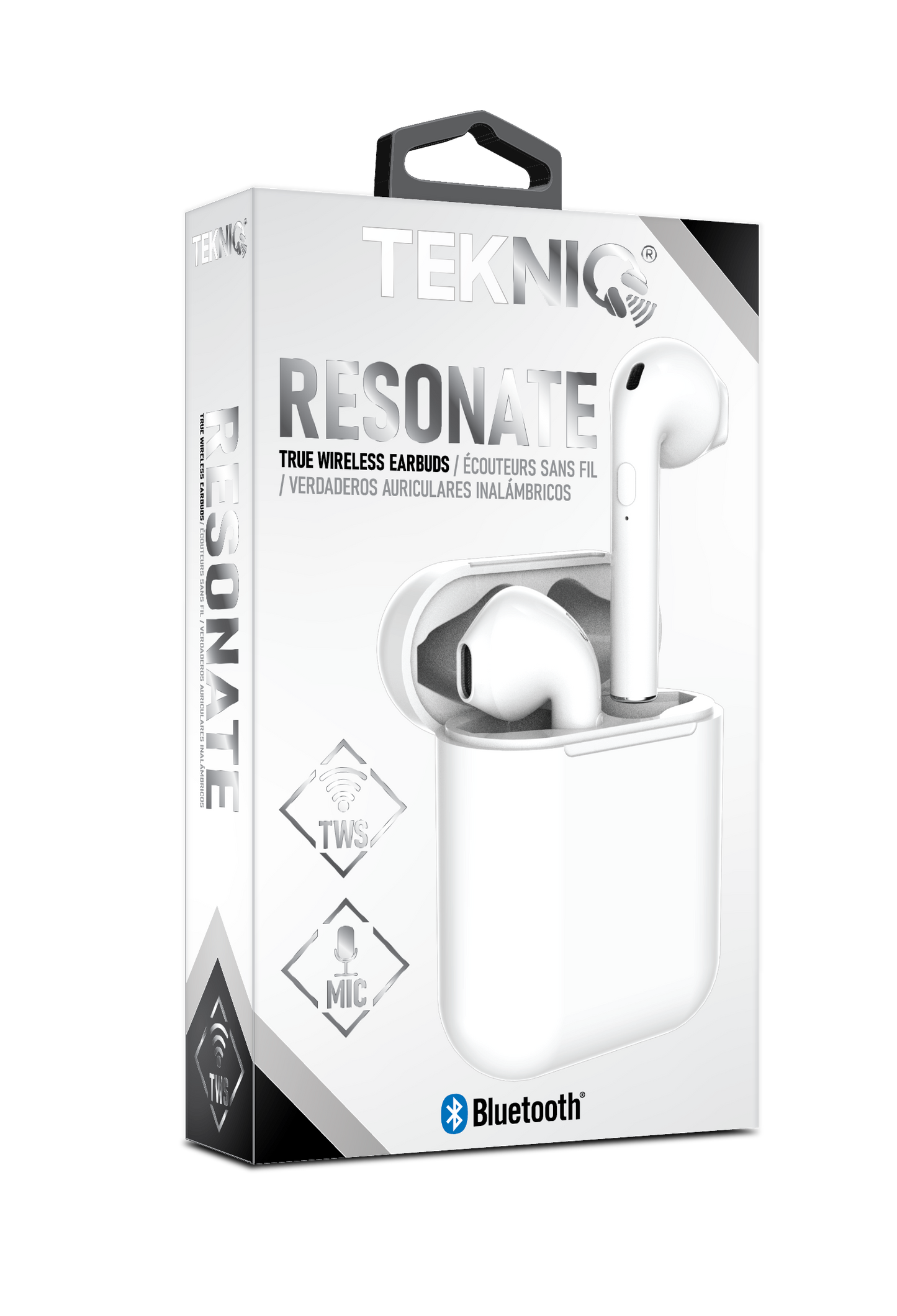 Tekniq Wireless Earbuds White